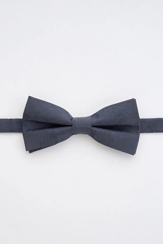 Junior Navy Paisley Bow Tie: the shop's own photo
