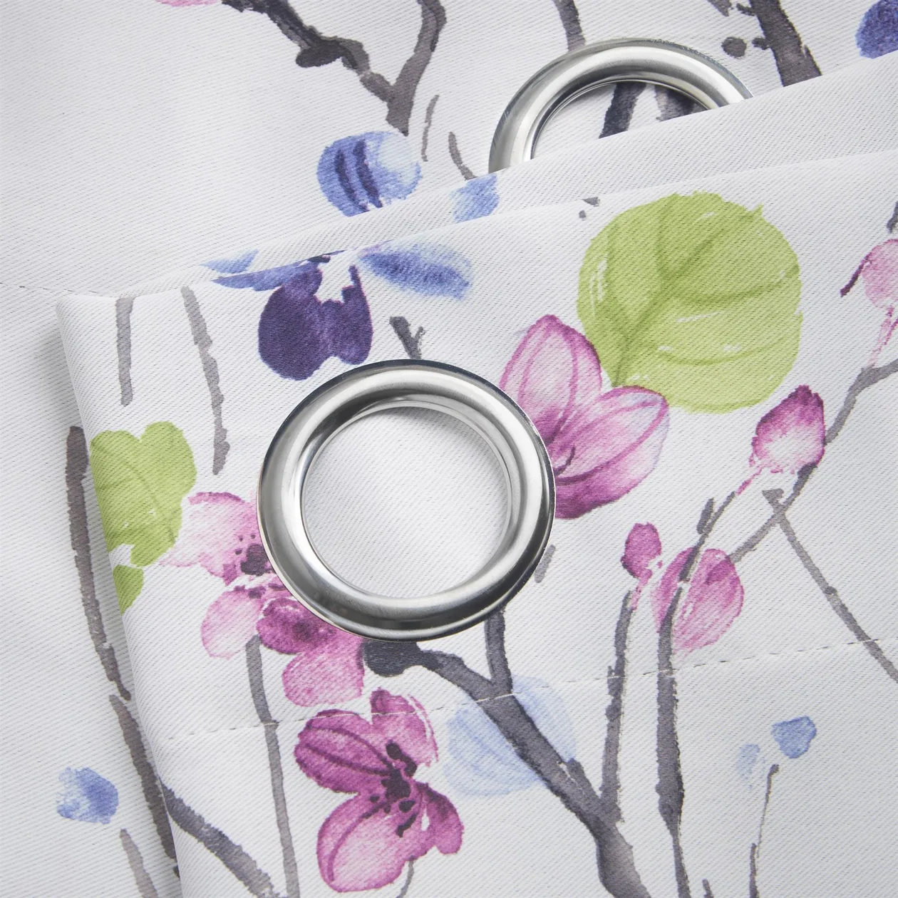 Sakura Eyelet Curtains - Multi - 90" x 108": the shop's own photo