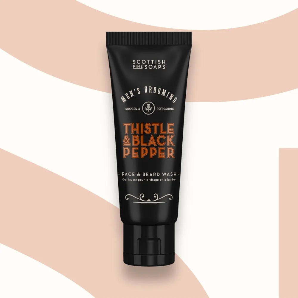 Thistle & Black Pepper Face & Beard Wash 75ml: the shop's own photo