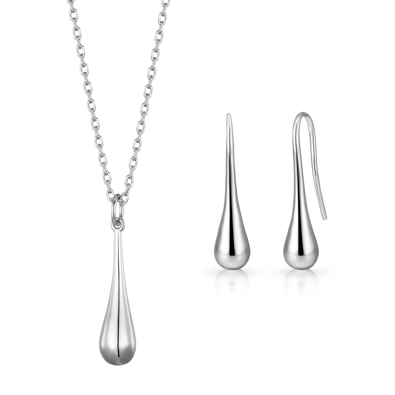 Silver Plated Teardrop Set: the shop's own photo