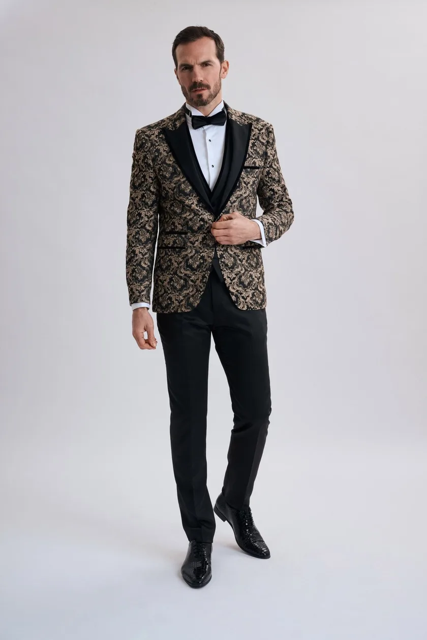 Leo Gold Pattern 3 Piece Suit: the shop's own photo