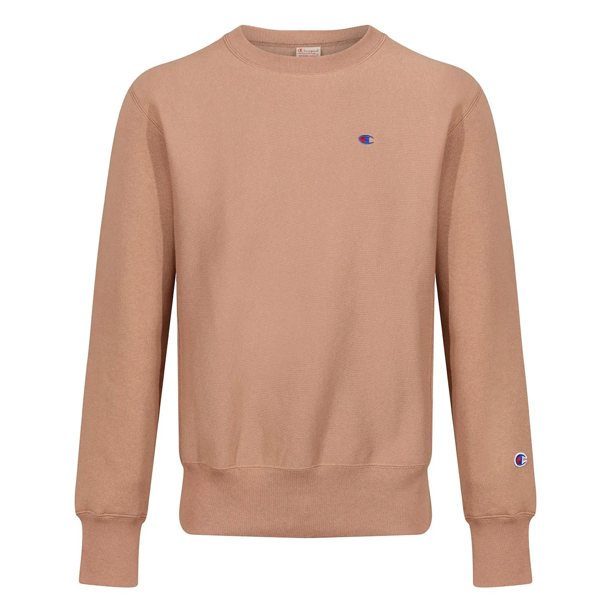 Champion Reverse Weave Classic Crew Sweatshirt - Brown | Size: S: the shop's own photo