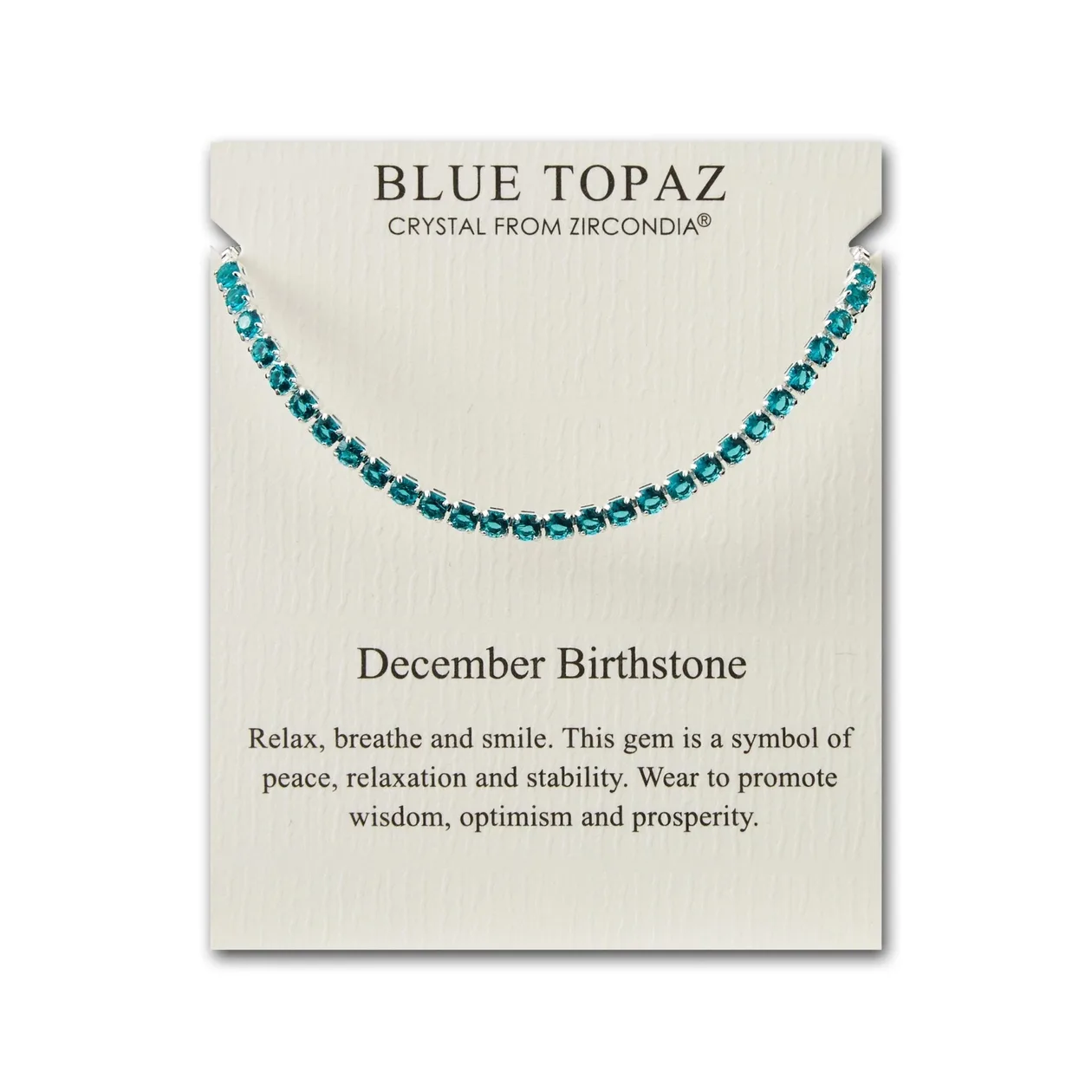 December Birthstone Friendship Slider Bracelet with Blue Topaz Zircondia® Crystals: the shop's own photo