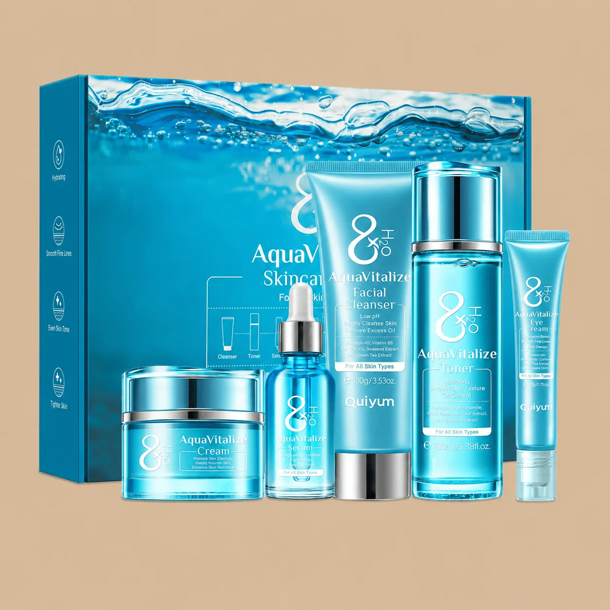 QUIYUM AquaVitalize Skincare Set: the shop's own photo