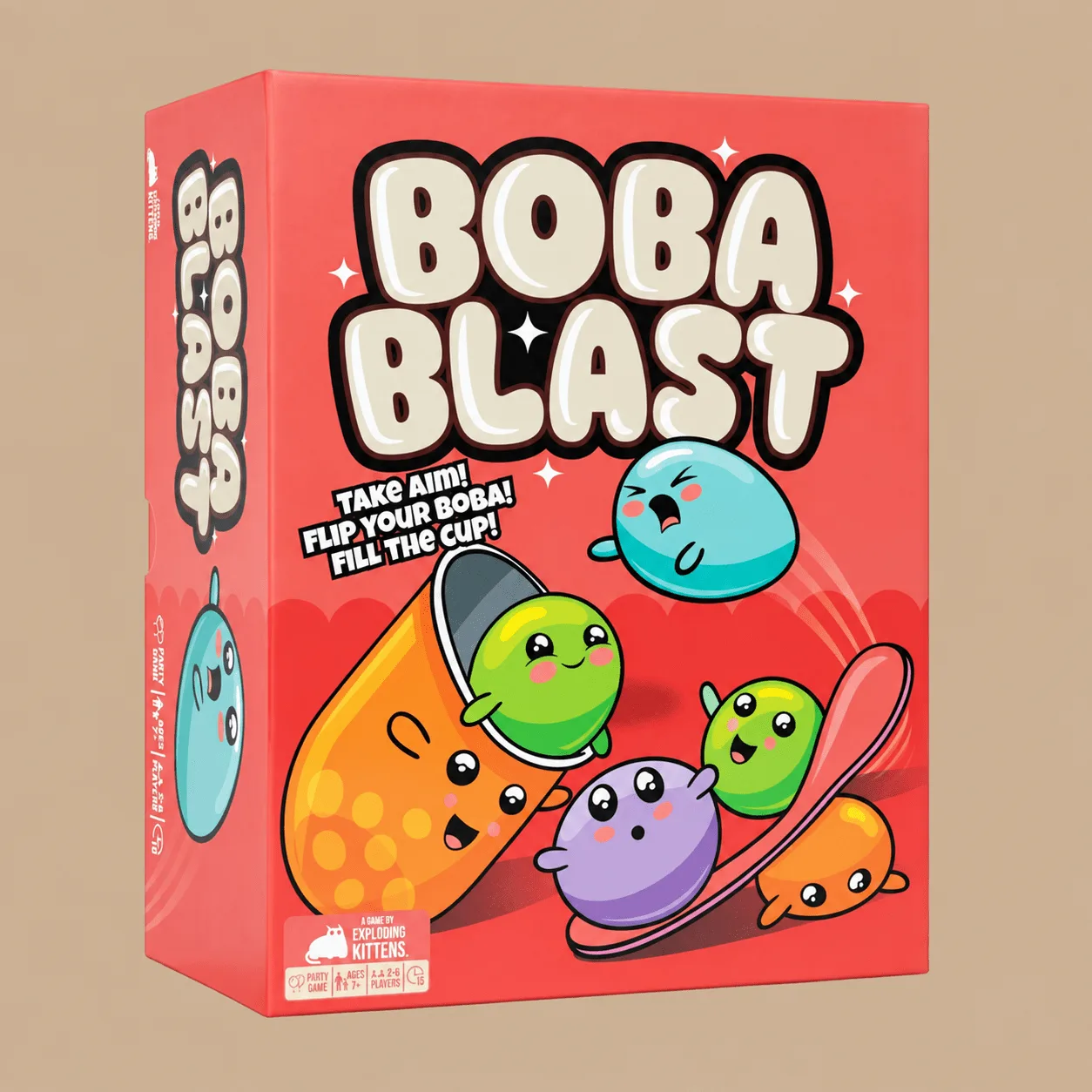 Exploding Kittens Boba Blast Game: the shop's own photo