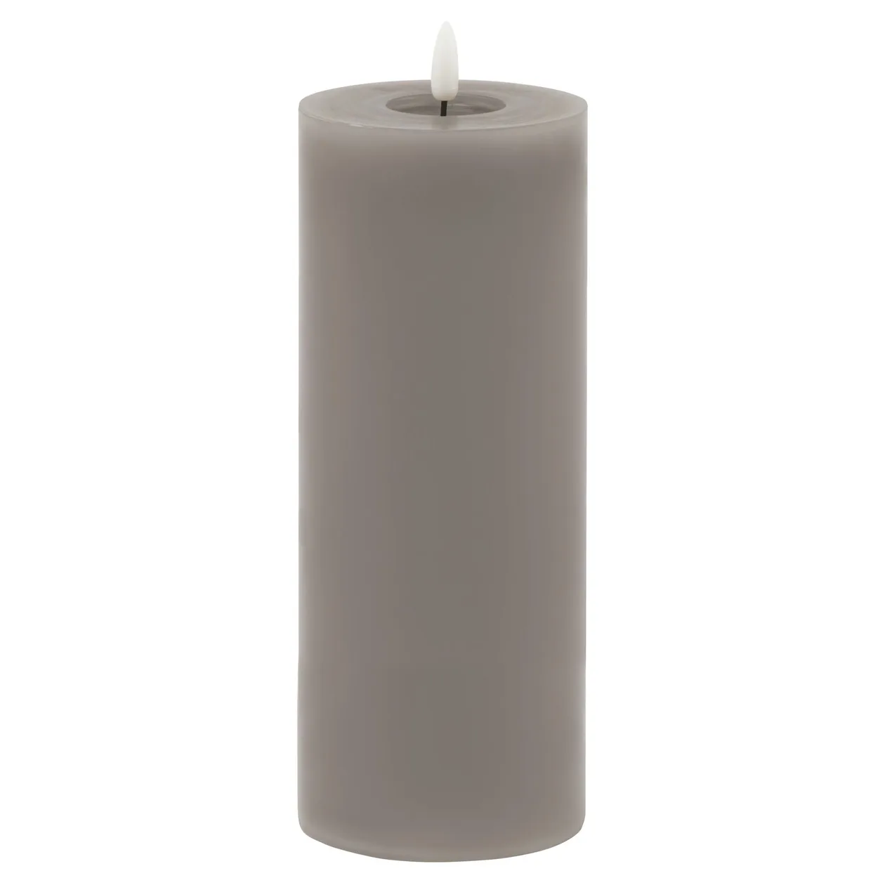 Luxe Collection Melt Effect 3.5x9 Grey LED Wax Candle: the shop's own photo