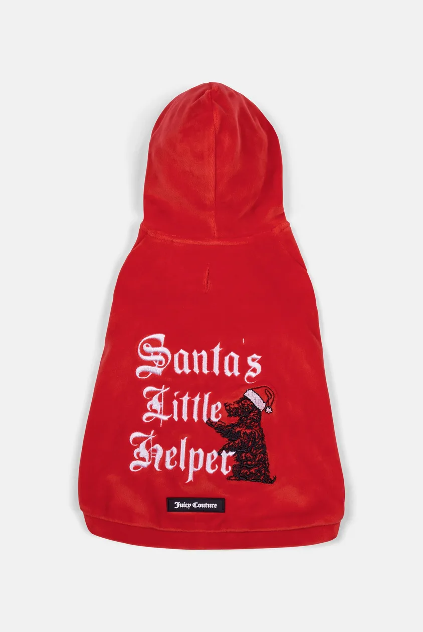 Toreador Santa's Little Helper Pet Hoodie - M / Red: the shop's own photo