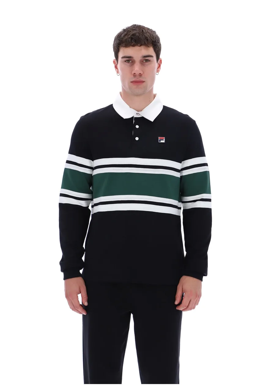 Black Wit Colourblock Rugby Shirt - S: the shop's own photo