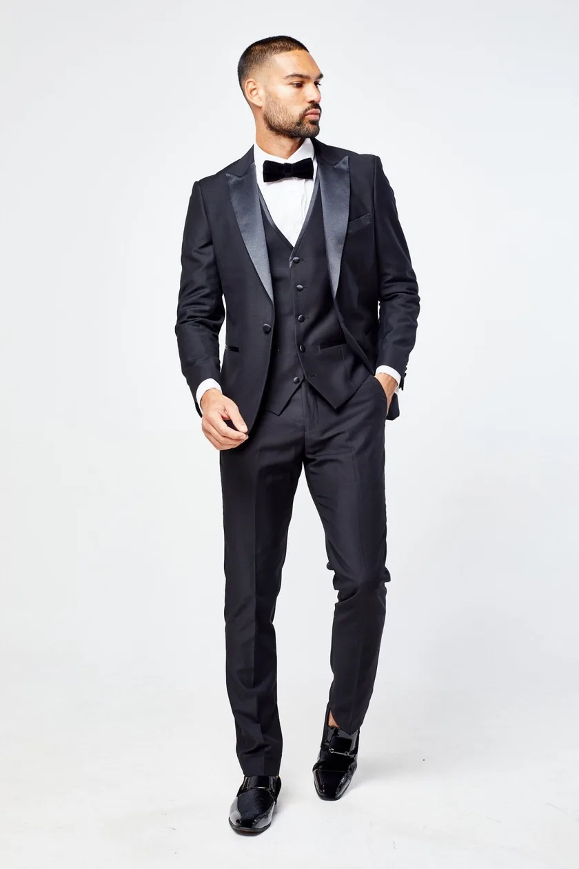 Jenson - Sky Blue Check Suit With Double Breasted Waistcoat: the shop's own photo