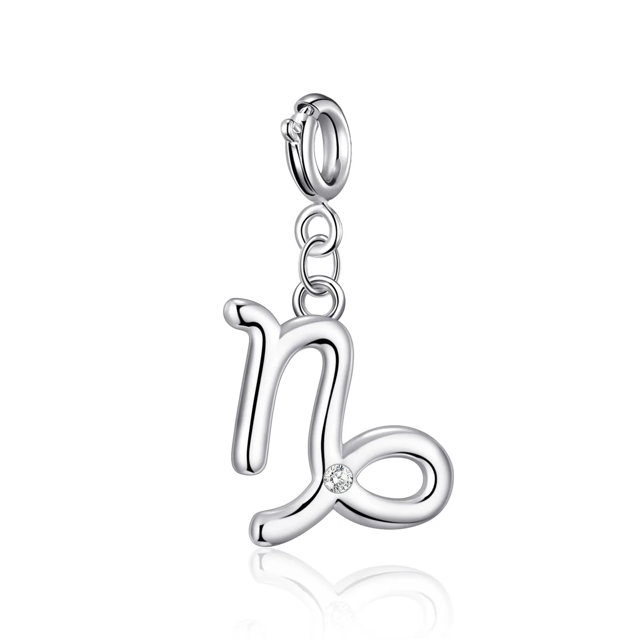 Clip On Star Sign Zodiac Charms Created with Zircondia® Crystals - Capricorn: the shop's own photo