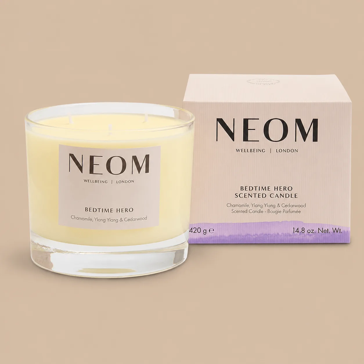 NEOM Bedtime Hero Candle: the shop's own photo