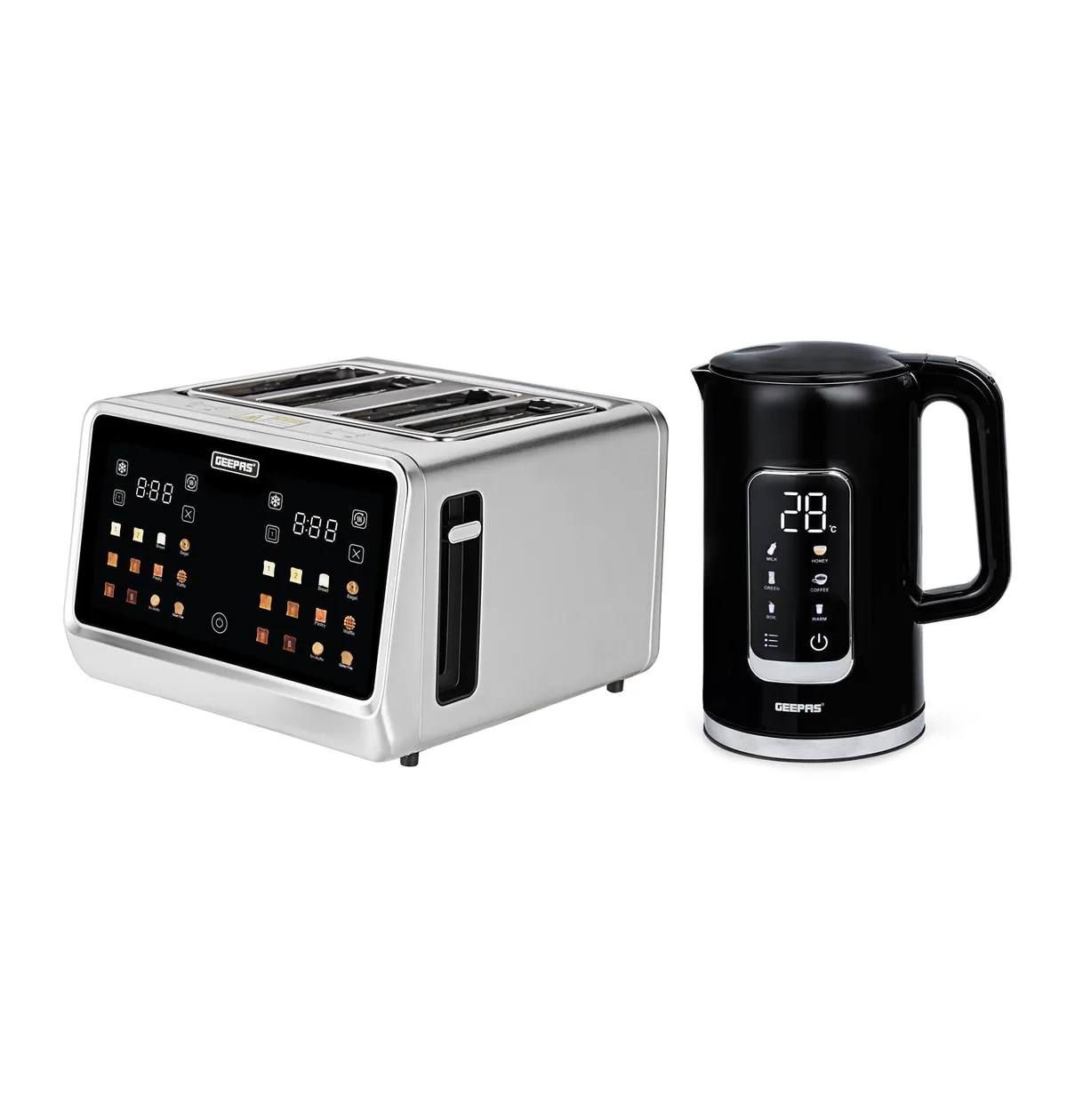 5-In-1 Digital 4-Slice Toaster & Black Digital Kettle Matching Set: the shop's own photo