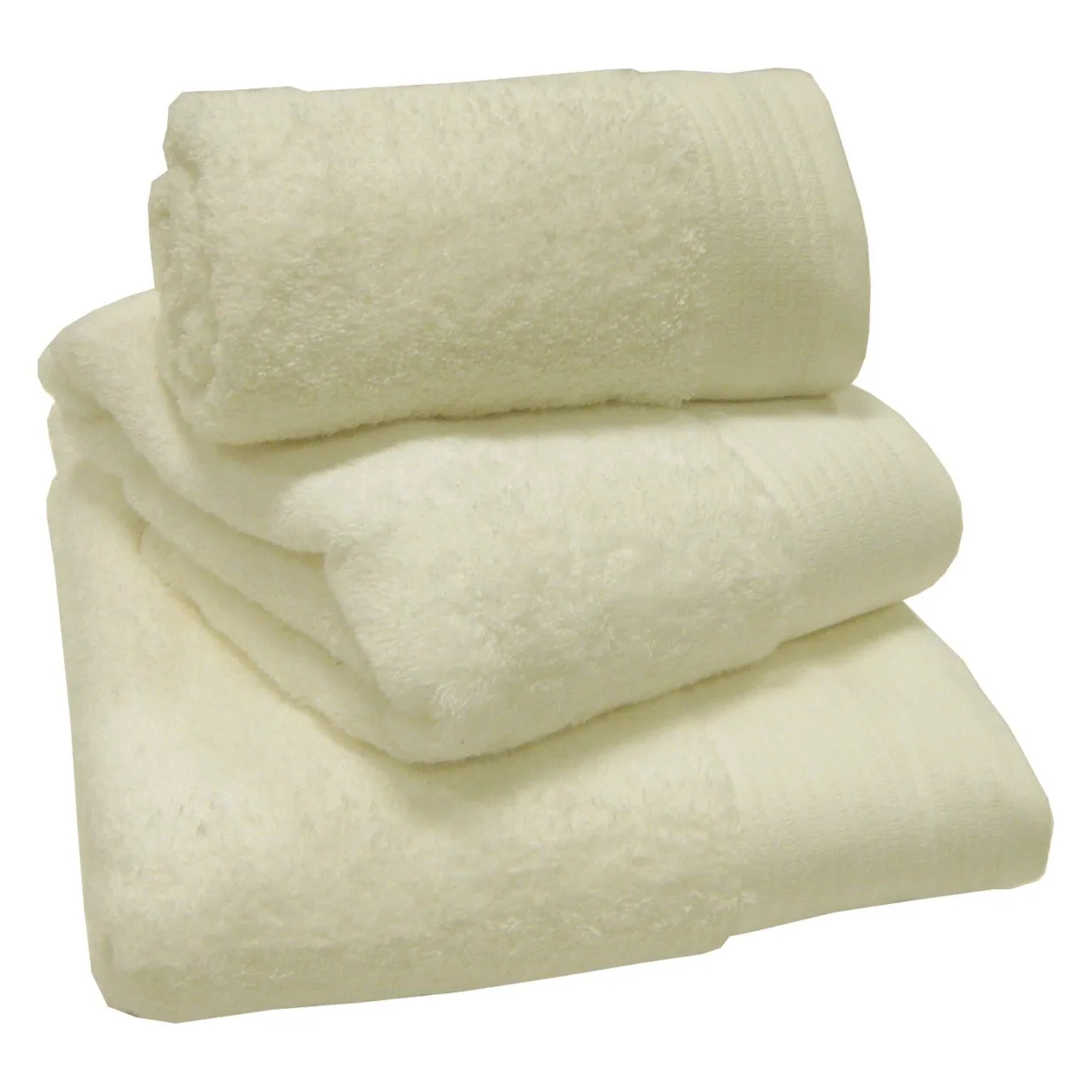 Chatsworth 100% Cotton Towels - Cream / Bath Sheet: the shop's own photo