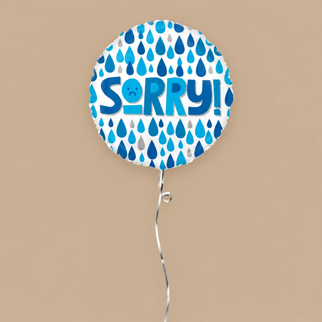 Raindrops Sorry Balloon In A Box: the shop's own photo