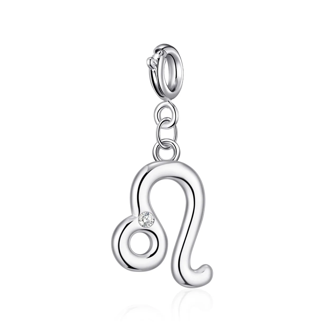 Clip On Star Sign Zodiac Charms Created with Zircondia® Crystals - Leo: the shop's own photo