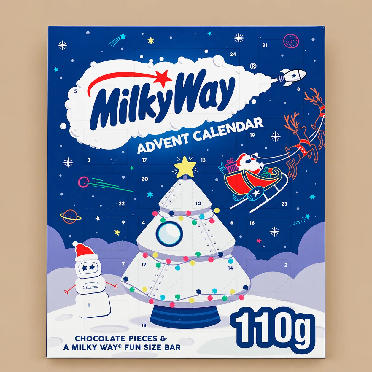 Milky Way Whipped White Nougat Chocolate Advent Calendar: the shop's own photo