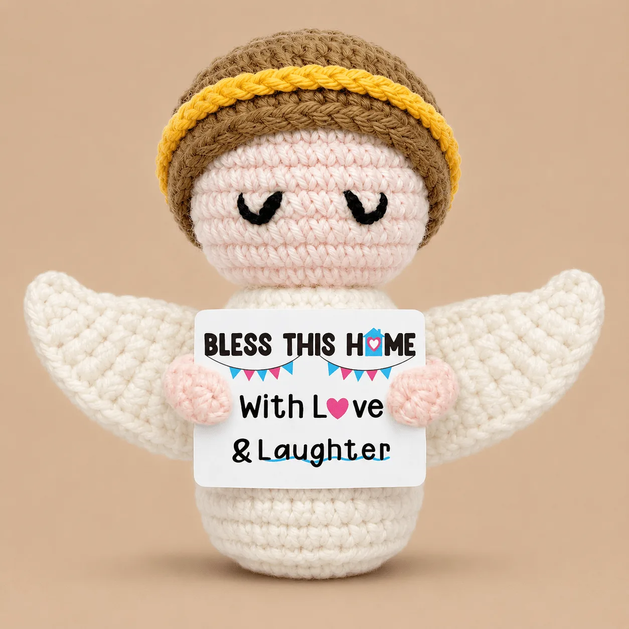 "Bless This Home" Crochet Angel: the shop's own photo