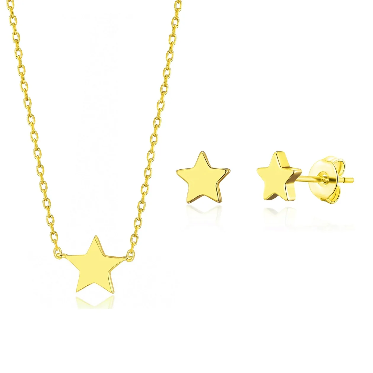 18k Gold Plated Star Set: the shop's own photo