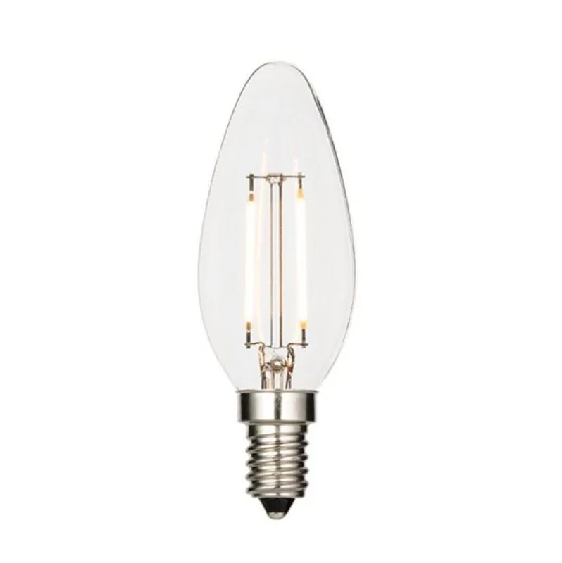 4 Watt SES Clear LED Candle - Warm White: the shop's own photo