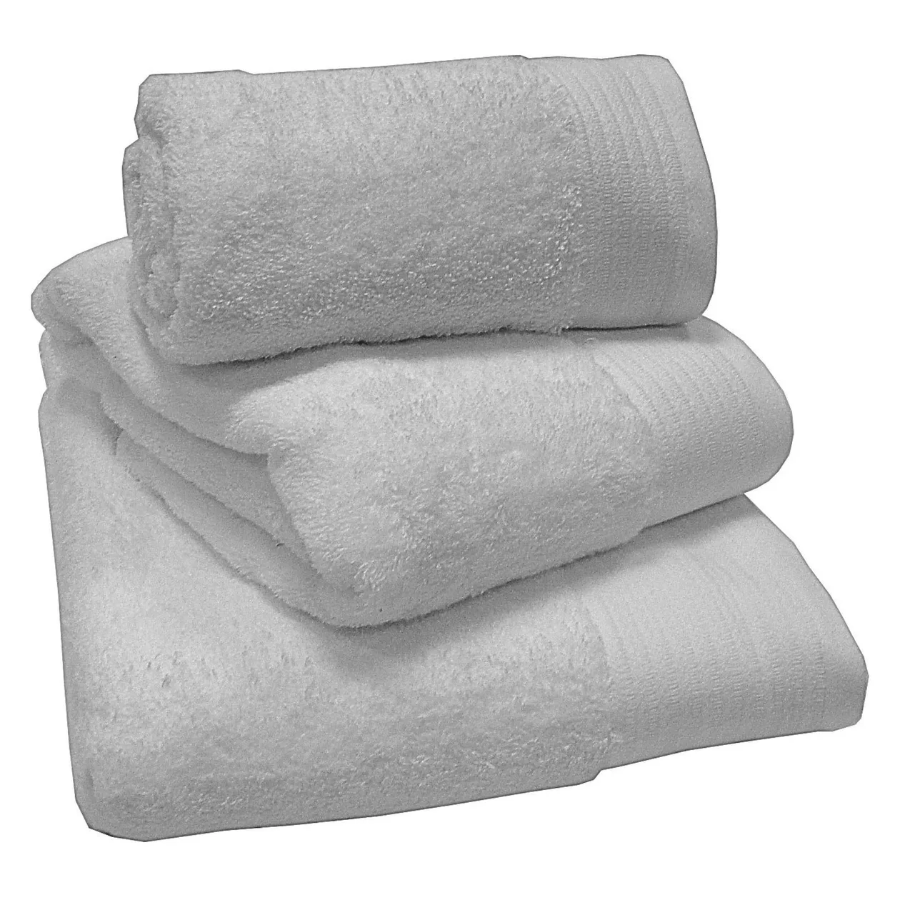 Chatsworth 100% Cotton Towels - Silver / Bath Sheet: the shop's own photo