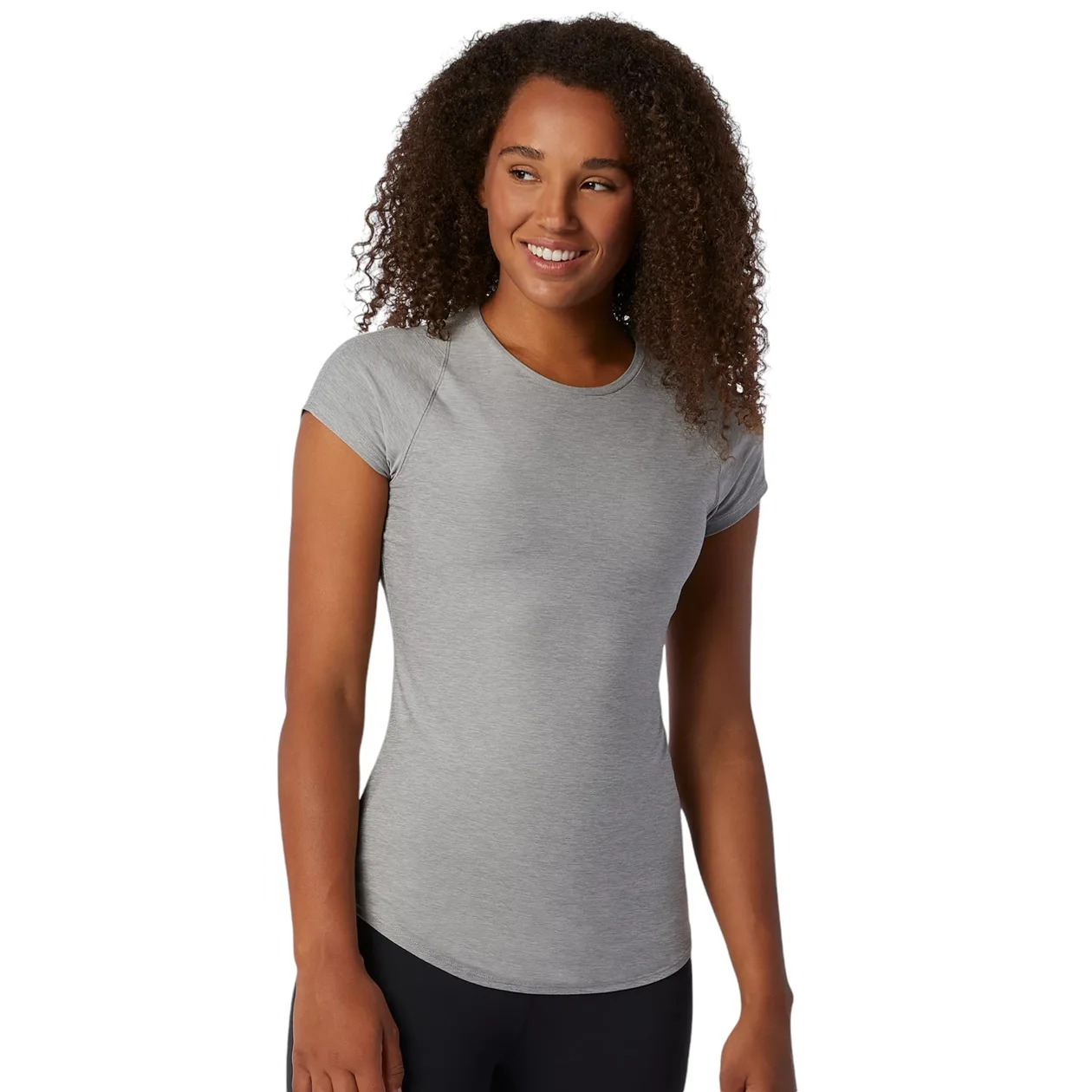 New Balance Womens Transform Perfect Tee - Grey | Size: L: the shop's own photo