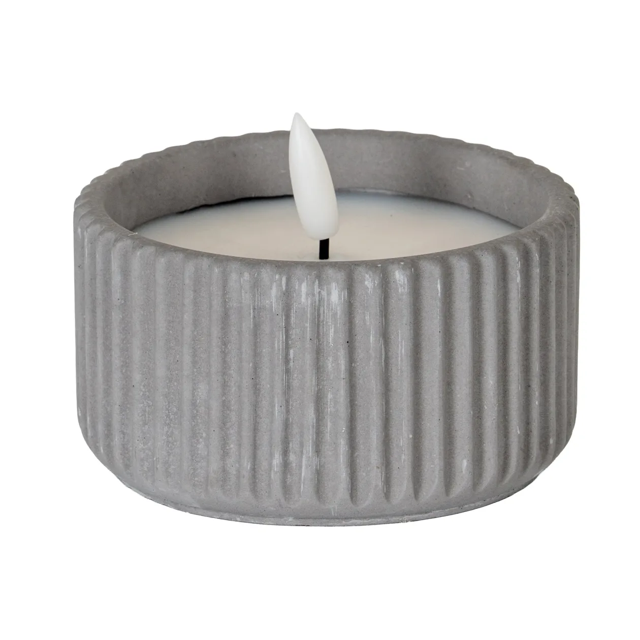 Luxe Collection Natural Glow Ribbed Small Led Candle: the shop's own photo