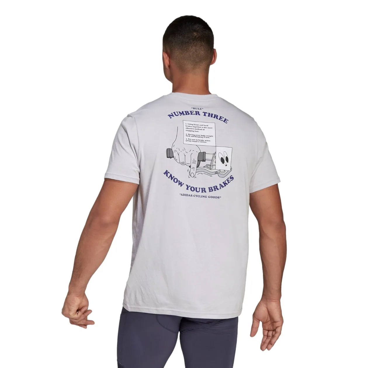 adidas Cycling Graphic T-Shirt - White | Size: S: the shop's own photo