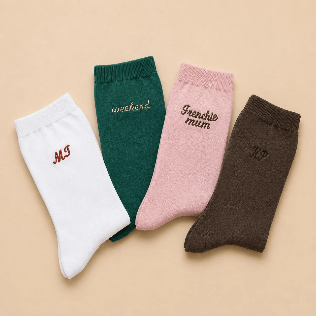 Personalised Embroidered Name Socks: the shop's own photo