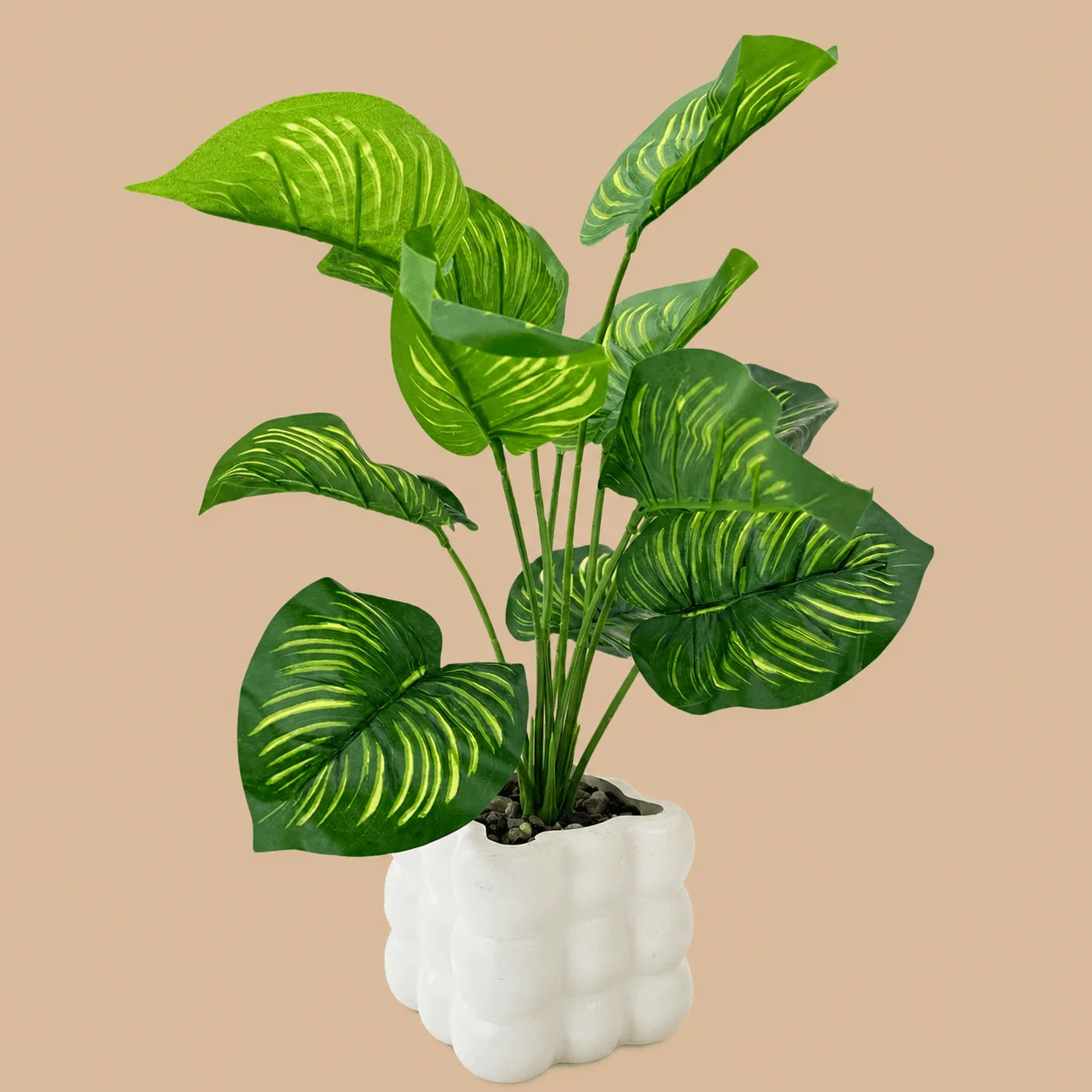 Artificial Potted Plant, White Pot: the shop's own photo