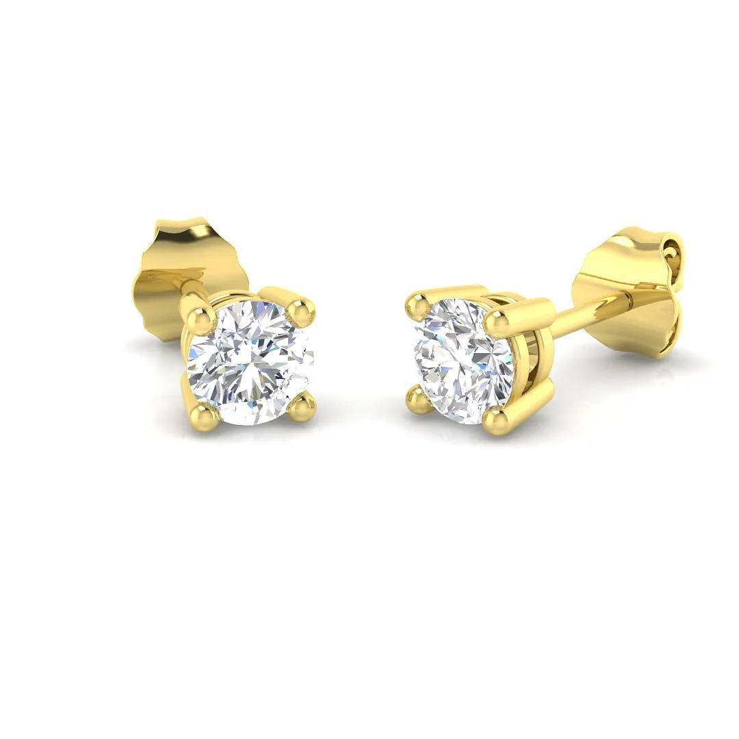 Bejewelled Diamond Earring 0.5 ct Platinum, 9ct, 18ct White, Yellow & Rose Gold | Handcrafted Fine - 9k Yellow Gold / 0.50 Carat / Lab-Grown-D/VVS: the shop's own photo