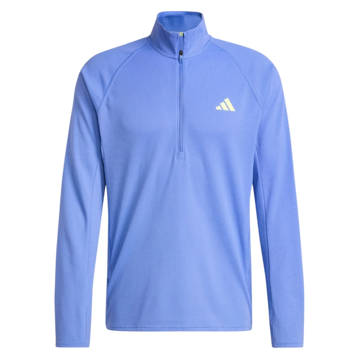 adidas Men's Adizero Running Quarter-Zip Long Sleeve Tee - Blue | Size: M: the shop's own photo