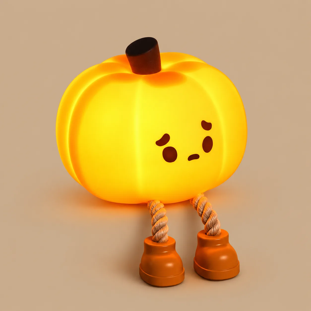 Sad Pumpkin LED Night Light: the shop's own photo