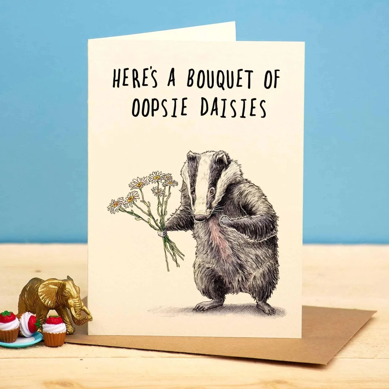 Sorry Card: the shop's own photo