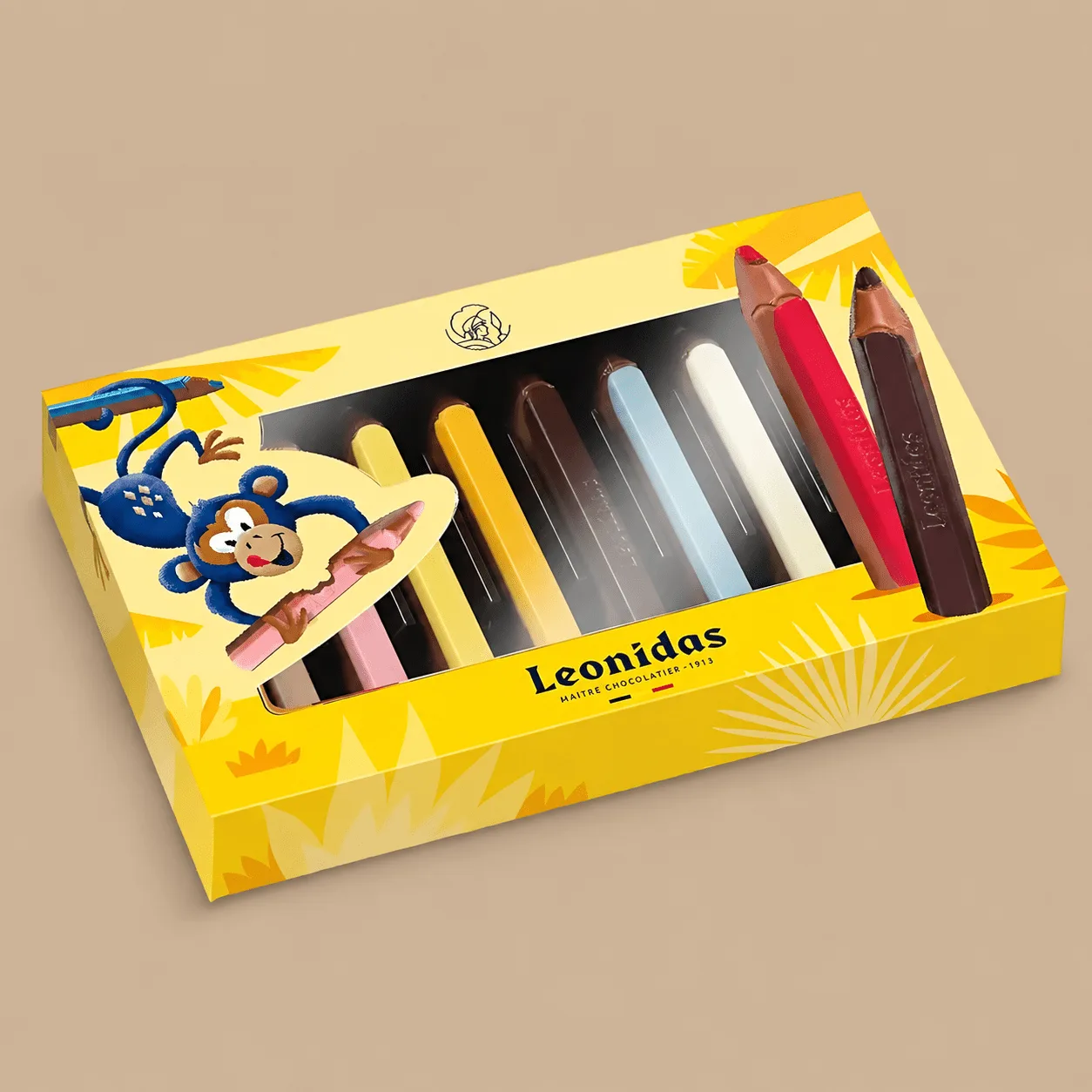 Leonidas Belgian Milk Chocolate Crayon Pencils for Kids: the shop's own photo