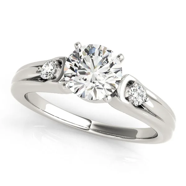 Lab Grown Three Stone Round Cut Diamond Prong Set Ring - 18k Yellow Gold / 0.50 Carat: the shop's own photo