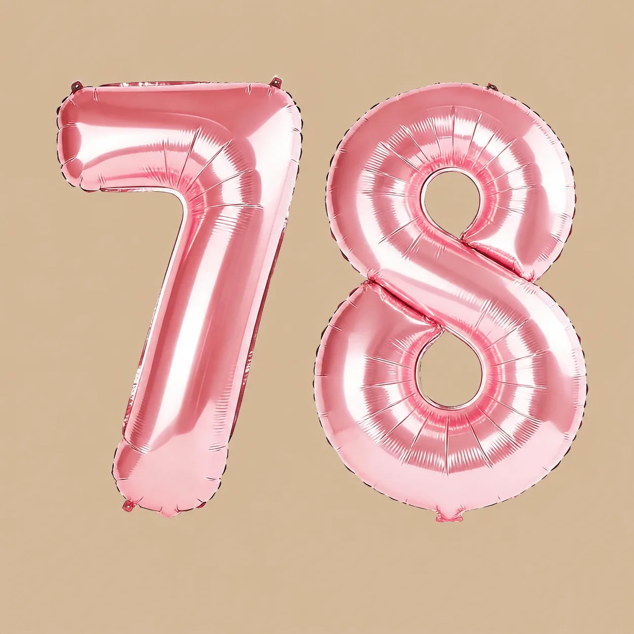 78th Birthday Jewelry Pink Number Balloons: the shop's own photo