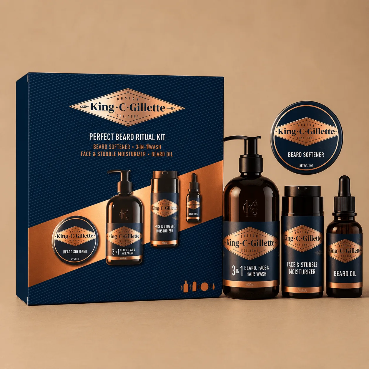 King C. Gillette Beard Care Kit: the shop's own photo