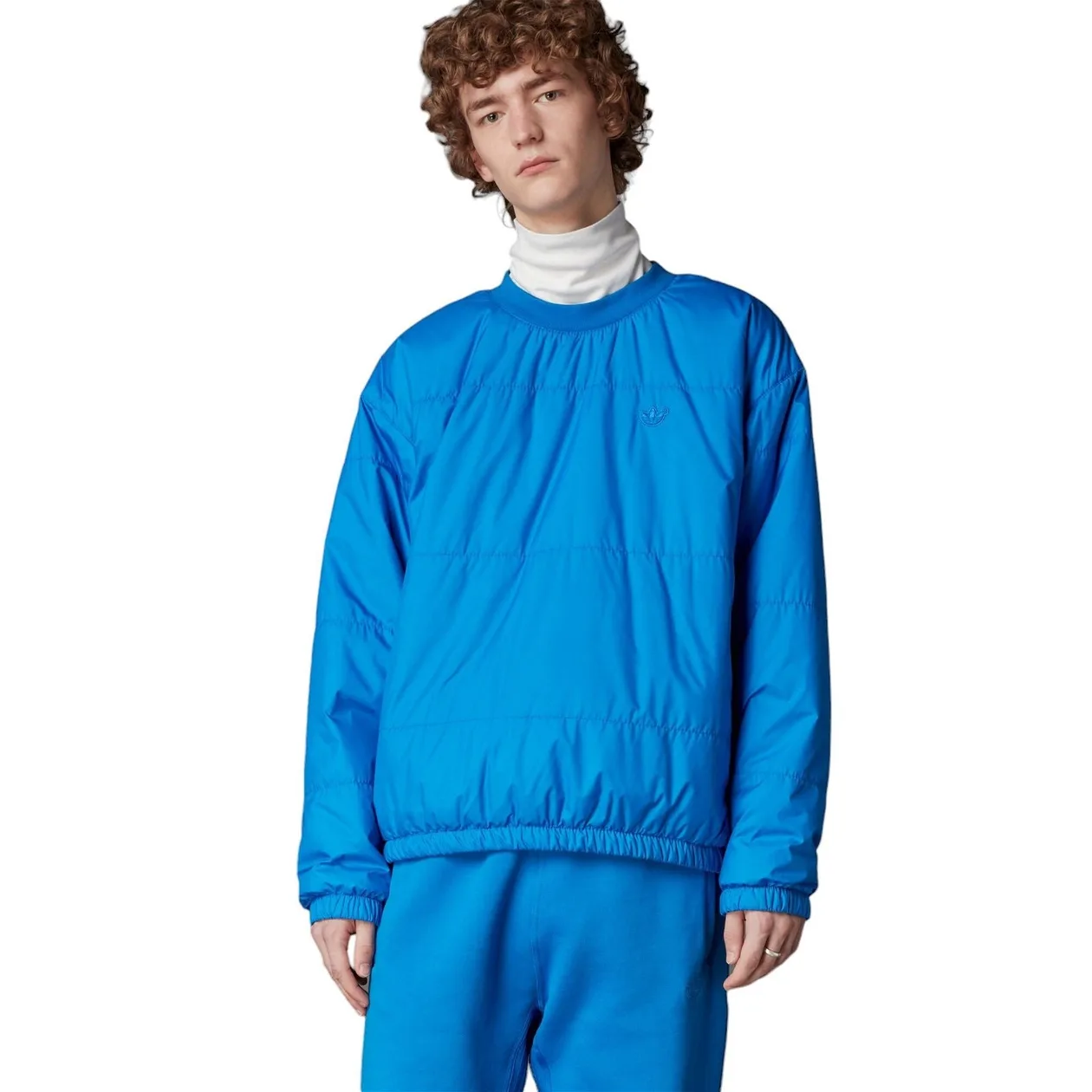 adidas Originals Blue Version Padded Crew Neck - Blue | Size: L: the shop's own photo