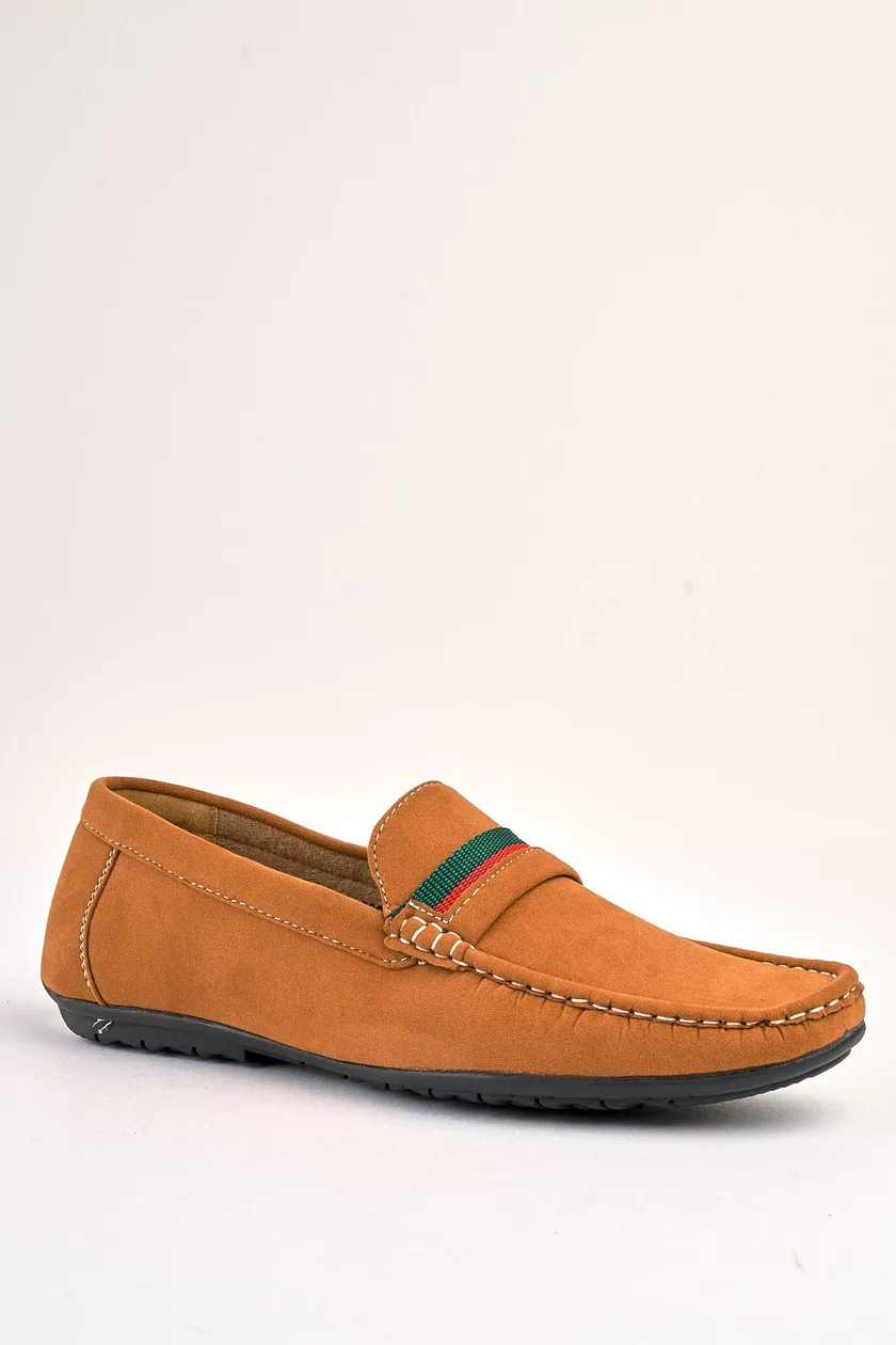 Azzurro Tan Suede Loafers: the shop's own photo