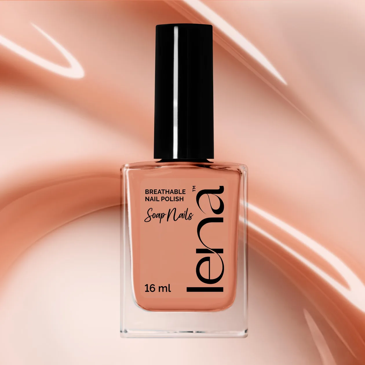 LENA Soap Nails – Breathable Nail Polish - She’s Peach Perfect - SN04: the shop's own photo