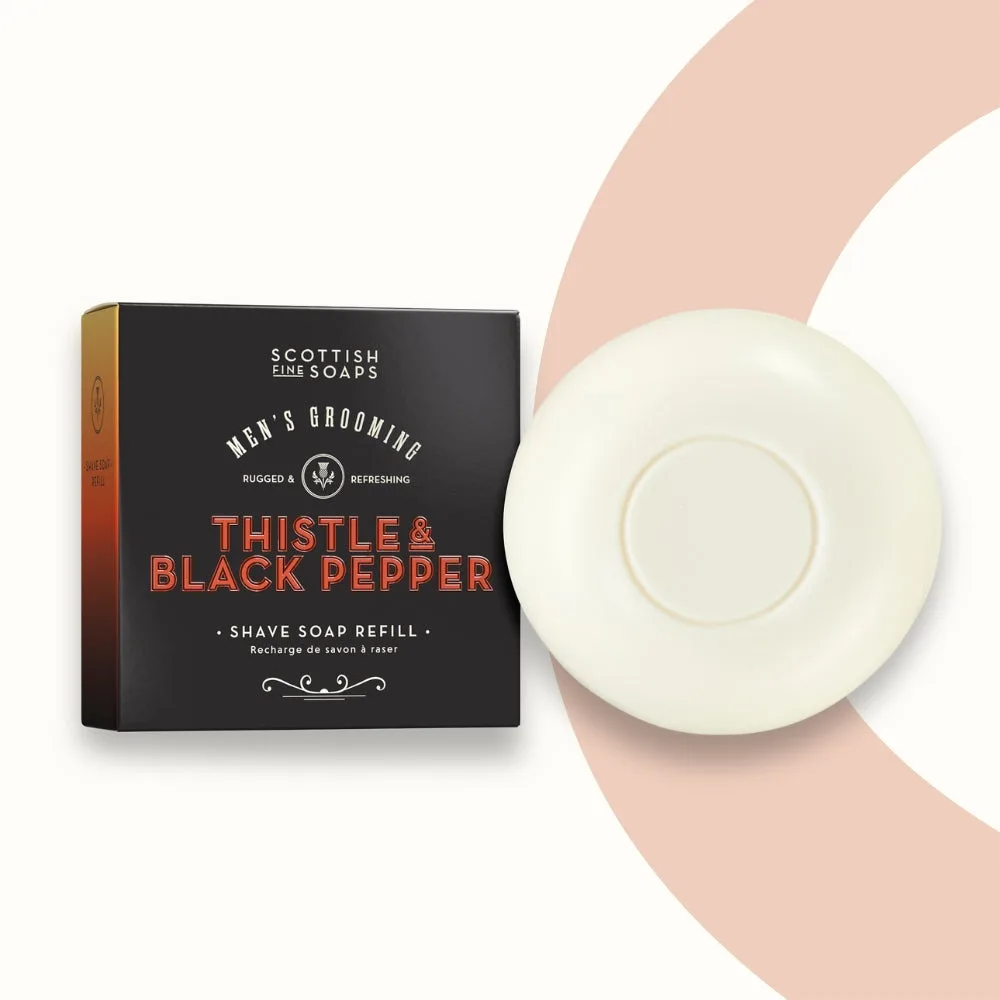 Thistle & Black Pepper Shave Soap Refill 100g: the shop's own photo