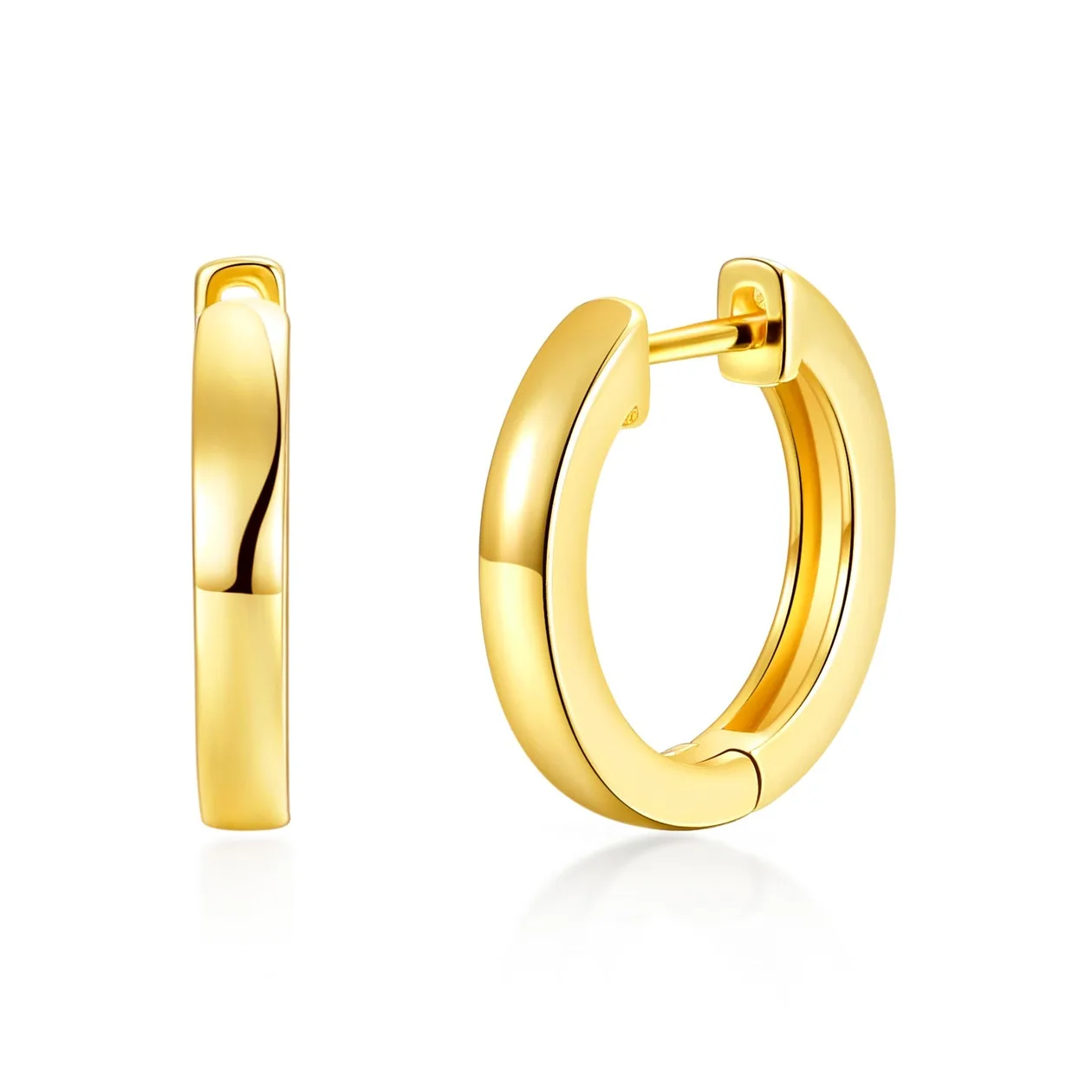 18k Gold Plated Hoop Earrings: the shop's own photo