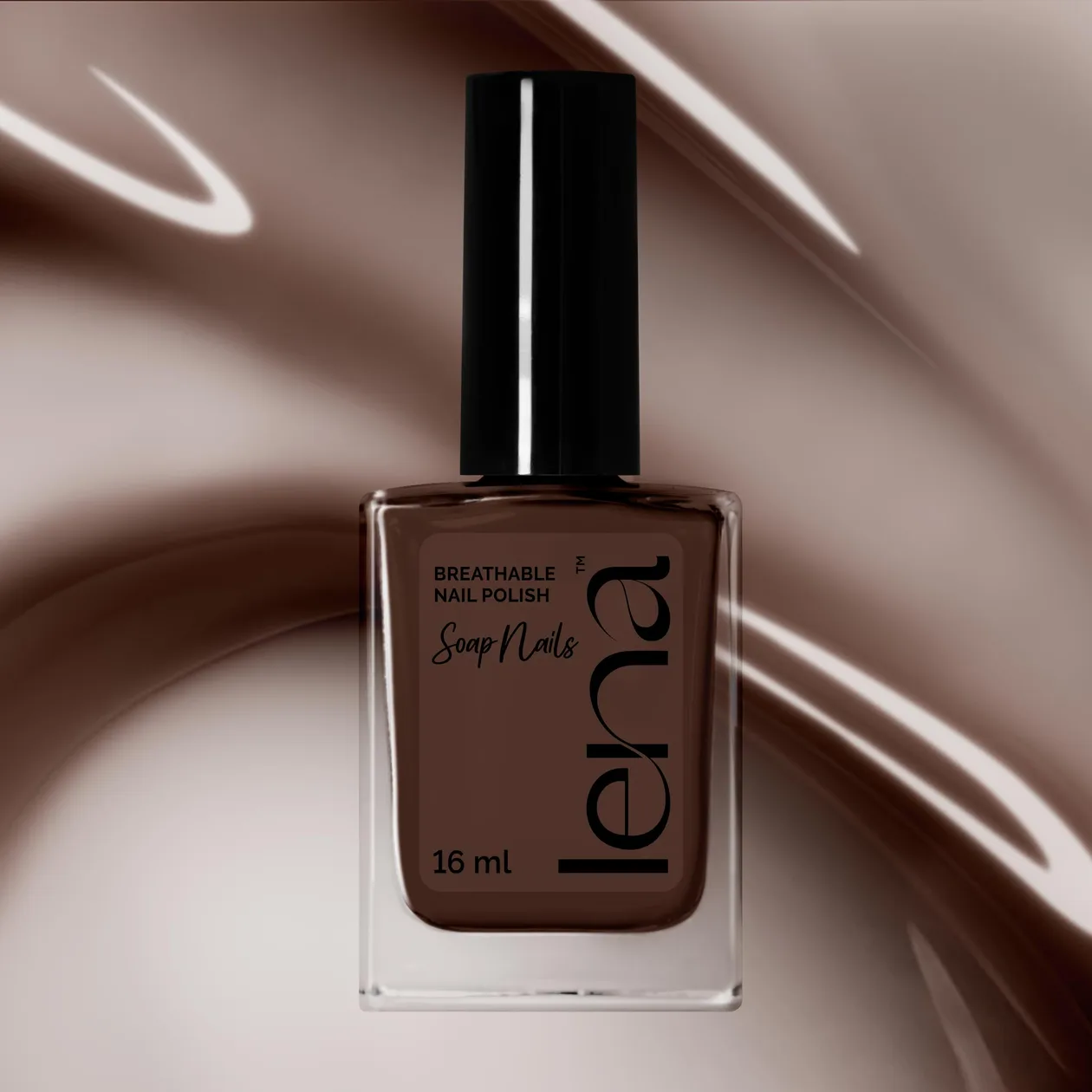 LENA Soap Nails – Breathable Nail Polish - Choco-lot on My Mind - SN18: the shop's own photo