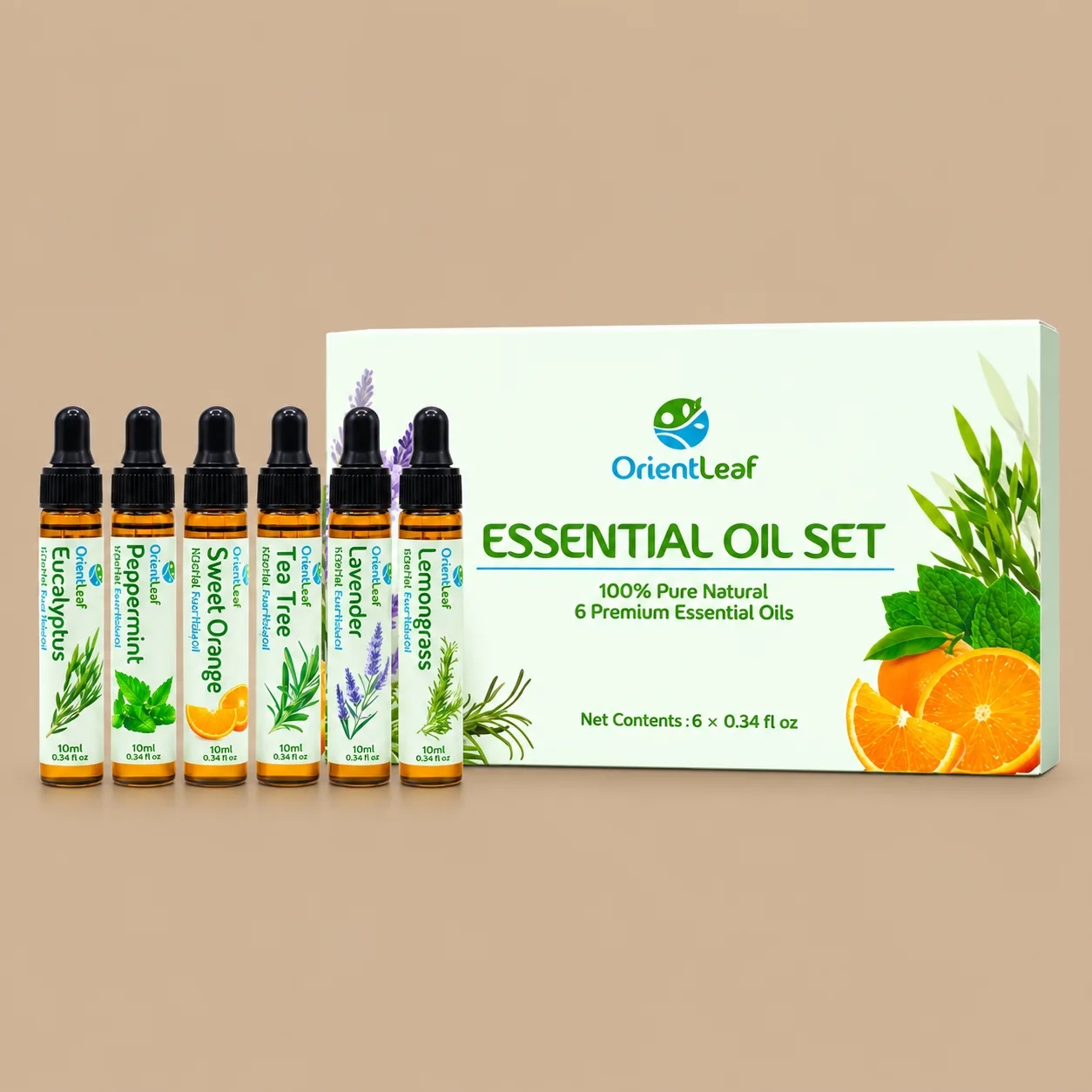 OrientLeaf Essential Oils for Diffusers Gift Set: the shop's own photo