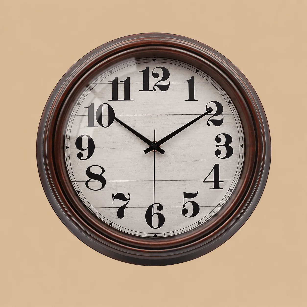 VIKMARI Vintage Brown Kitchen Wall Clock: the shop's own photo