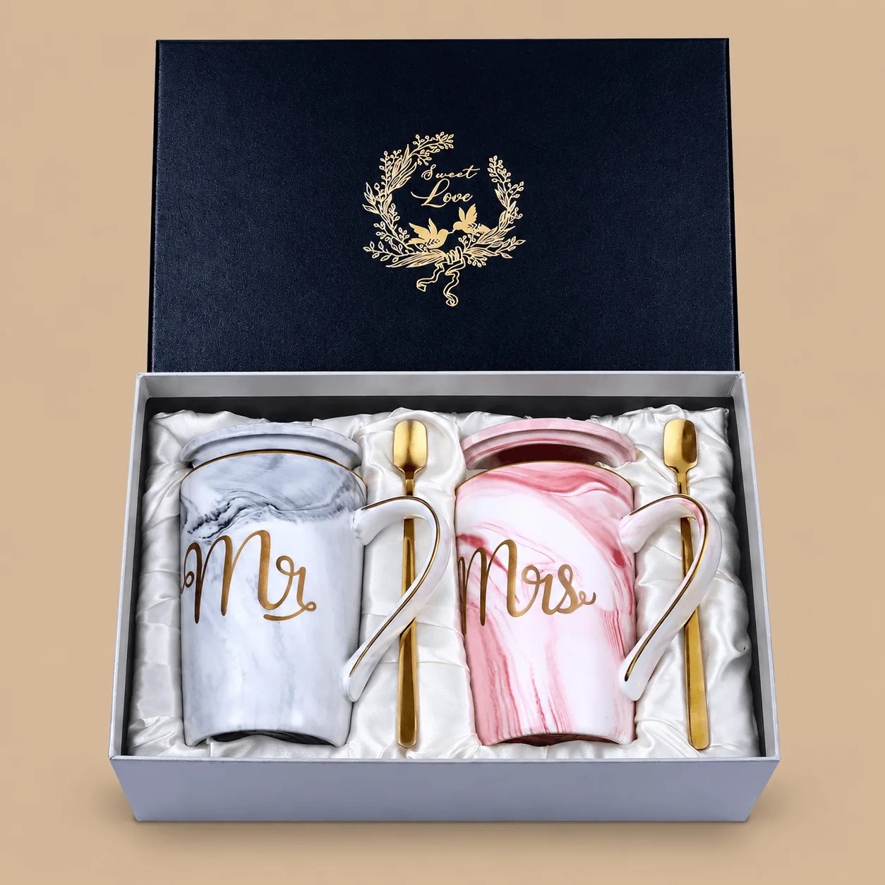 Mr & Mrs Coffee Cups Set: the shop's own photo