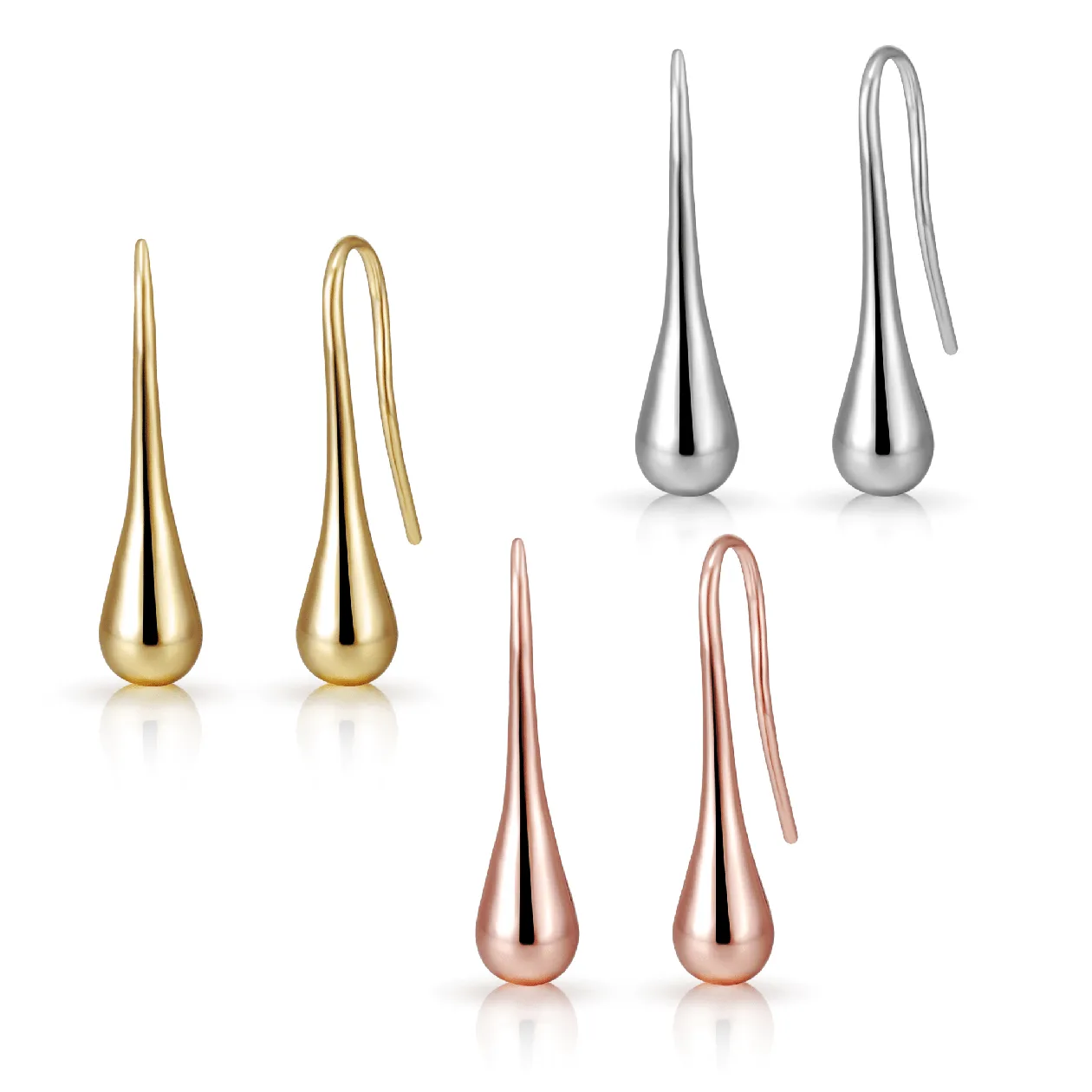 Set of Three Teardrop Earrings: the shop's own photo