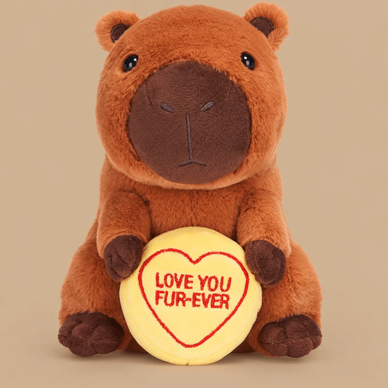 Swizzles Love Hearts Capybara "Love You Fur-Ever" Soft Toy: the shop's own photo