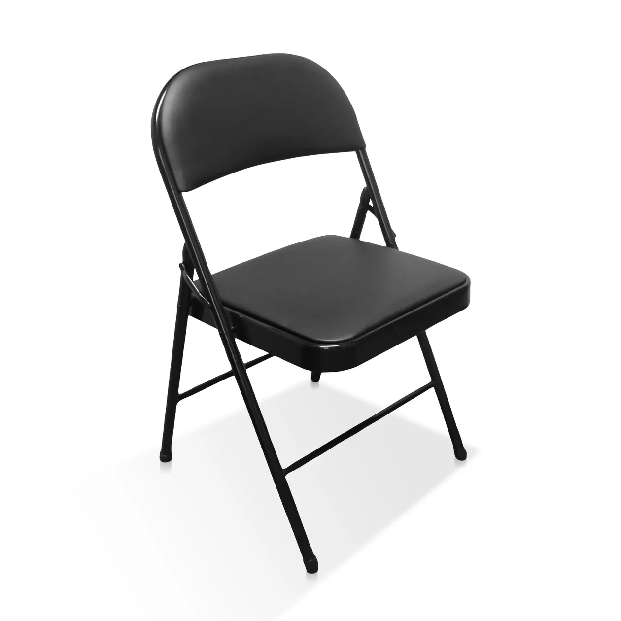 Black Indoor & Outdoor Padded Folding Chairs: the shop's own photo
