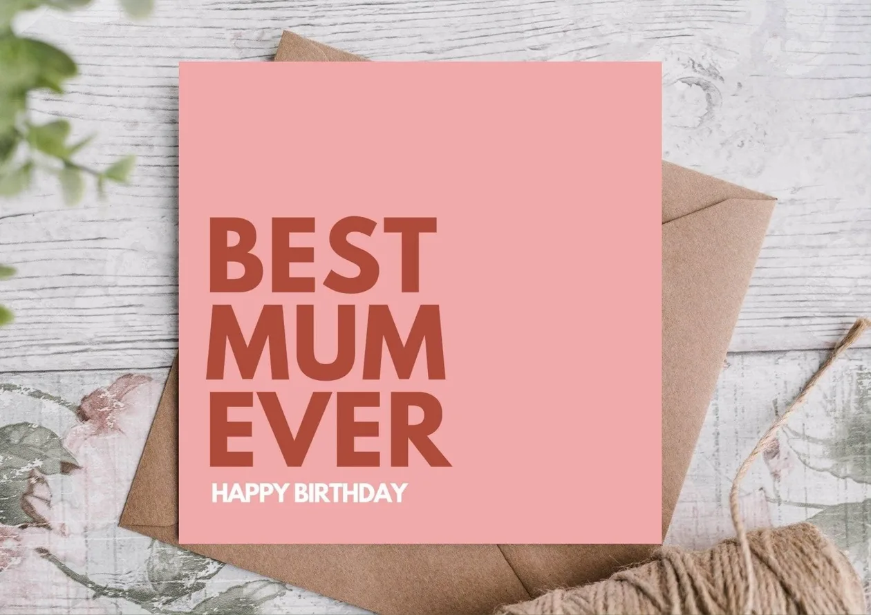 Birthday Card For Mum: the shop's own photo